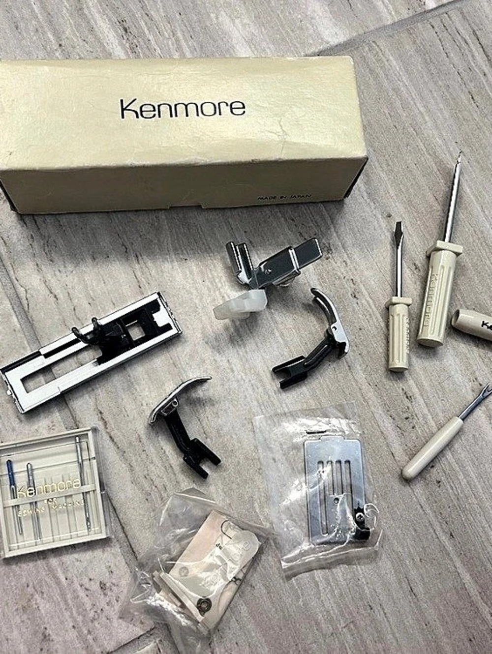 Kenmore Sewing Machine Accessory Tool Set White & Silver